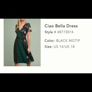 Ciao Bella Anthropologie Dress